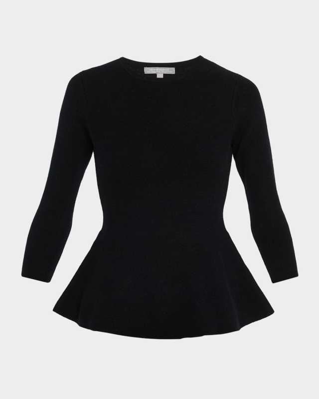 Cashmere Peplum Sweat